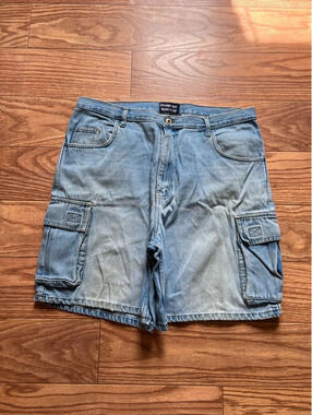 vintage faded baggy cargo jorts